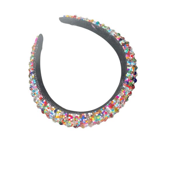Beaded cushion headband multicolor - Picture 2 of 5